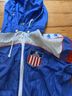 Kappa 100% Polyester Blue Windbreaker Size S - photo 4
