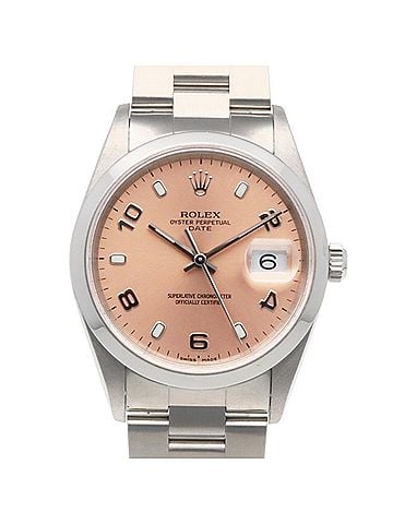 Rolex Rolex Date Oyster Perpetual Watch, Stainless Steel, Automatic Winding, Overhauled, Polished, K-serial, Men's. (view 1)