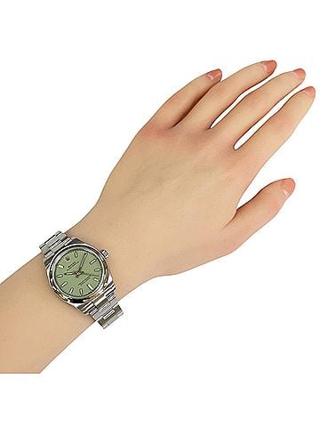 Rolex Rolex Oyster Perpetual Watch, Stainless Steel, Automatic Winding, Overhauled and Polished, Men's/Women's. (view 2)