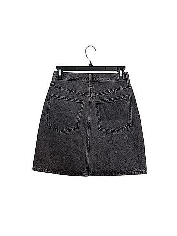 Madewell Denim High-Waist Straight Mini Skirt Denim Skirt (view 2)