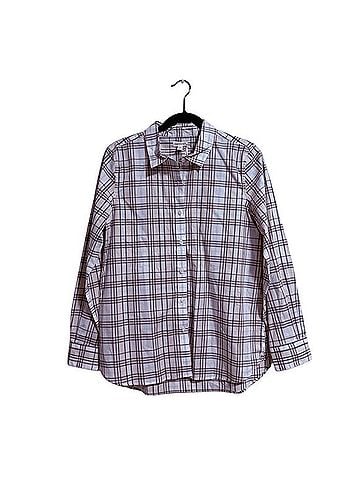 Garnet Hill Plaid Organic Pima Cotton Top Long Sleeve Button-Down Shirt (view 1)