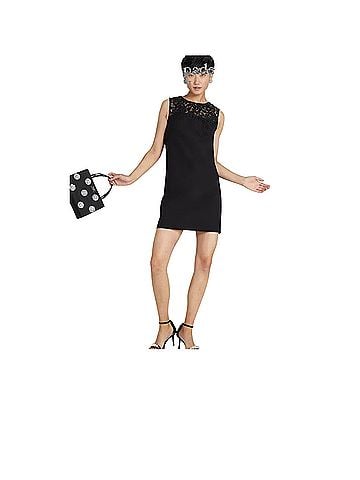 Kate Spade New York Ribbon Lace Appliqué Cocktail Dress (view 1)
