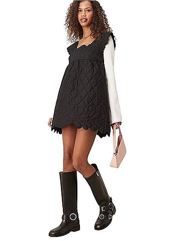 ASOS design quilted smock mini dress Casual Dress (view 1)