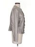 Marc Cain 100% Polyester Metallic Silver Marciano Jacket Size 8 - photo 3