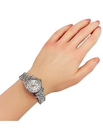 Rolex Rolex Datejust Oyster Perpetual Wristwatch, Stainless Steel, 179174, Automatic Winding, Overhauled, Polished, Z Serial Number, Ladies' Model. (view 2)
