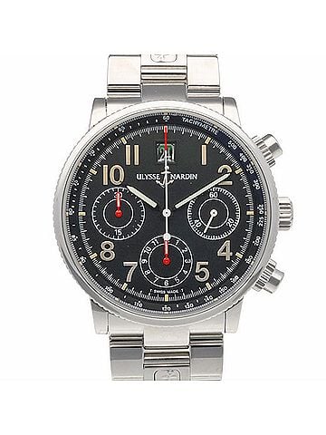 Ulysse Nardin Ulysse Nardin Marine Chronograph Watch, Stainless Steel, 363-22, Automatic, Men's Watch (view 1)