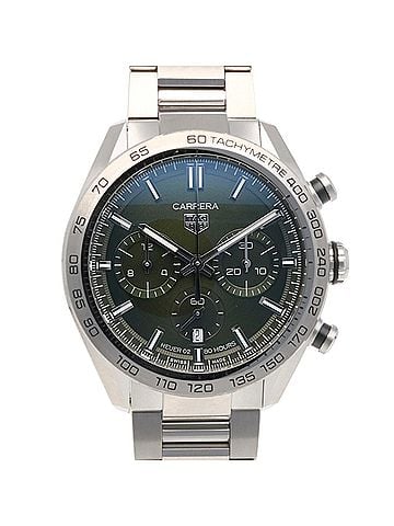 TAG Heuer TAG Heuer Carrera Calibre 02 Watch, Stainless Steel, CBN2A10, Automatic Winding, Overhauled, Polished, Men's, Chronograph (view 1)