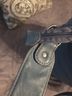 Stone Mountain 100% Leather Solid Blue Shoulder Bag One size - photo 5
