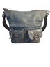 Stone Mountain 100% Leather Solid Blue Shoulder Bag One size - photo 1