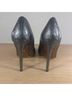 Diane von Furstenberg Animal Print Black Silver Heels Size 10 - photo 4