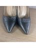 Diane von Furstenberg Animal Print Black Silver Heels Size 10 - photo 10