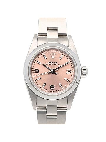 Rolex Rolex Oyster Perpetual Watch, Stainless Steel, 76080, Automatic Winding, Overhauled, Polished, P-serial Number, Ladies', ROLEX, Arabic Numerals (view 1)
