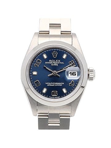 Rolex Rolex Date Oyster Perpetual Watch, Stainless Steel, 69160, Automatic Winding, Overhauled, Polished, A-serial, Ladies', Arabic Numerals (view 1)