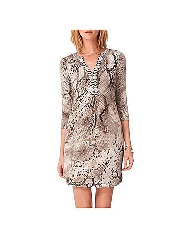 Hale Bob Beaded Snake Print Accent Dress Casual Dress (view 1)