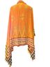 Free People 100% Cotton Floral Stripes Multi Color Orange Yellow Green Wrap One size - photo 2