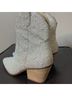 Betsey Johnson White Ankle Boots Size 9 - photo 5