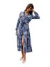 Sézane Floral Blue Active Dress Size L - photo 1