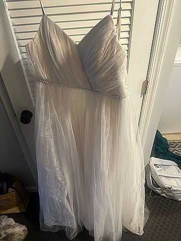Ever Pretty Cream Strapless Gown Cocktail Dress (view 1)