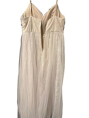 Ever Pretty Cream Strapless Gown Cocktail Dress (view 2)