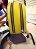 Marc Jacobs Pink Blue Yellow Black Purple Leather Backpack One size - photo 3