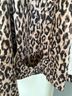 Chico's 100% Polyester Animal Print Multi Color Jacket Size L - photo 4