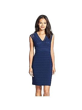 Adrianna Papell Shutter Pleat Jersey Sheath Dress Cocktail Dress (view 1)