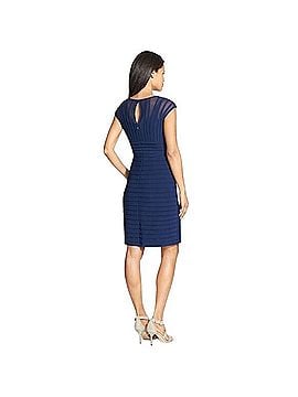 Adrianna Papell Shutter Pleat Jersey Sheath Dress Cocktail Dress (view 2)