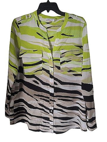 Calvin Klein Long Sleeve Button-Down Shirt (view 1)
