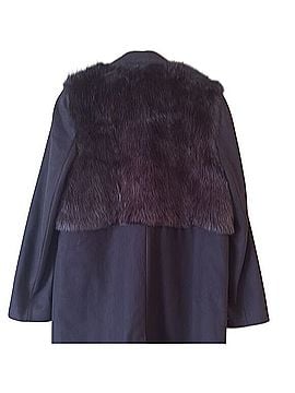 Topshop Longline Pea Coat Wool Coat (view 2)
