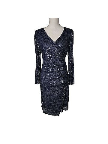 Nanette Lepore Sequin Faux Wrap Dress Cocktail Dress (view 1)