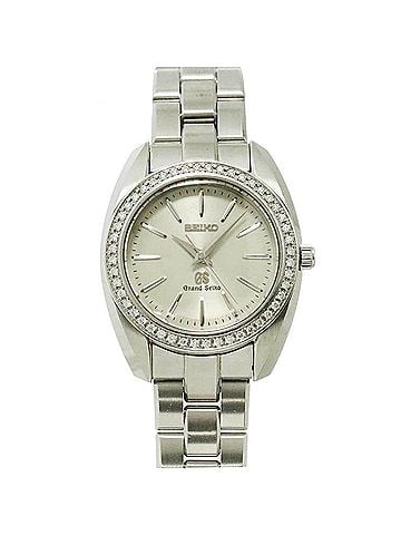 Seiko Seiko Grand STGF063 Ladies' Watch, Diamond Bezel, 4J51-0AE0, Silver, Quartz Watch (view 1)