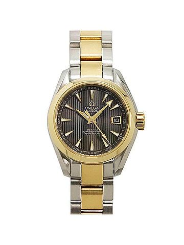 Omega Omega Seamaster Aqua Terra Two-Tone 231 20 30 06 002 Ladies' Watch Date Gray YG Automatic (view 1)