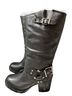 Schutz Kiara Leather Harness Biker Boots - photo 5