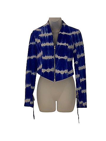 RACHEL Rachel Roy Stitched Up Tiedye Crop Jacket Jacket (view 2)