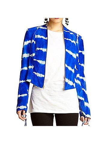 RACHEL Rachel Roy Stitched Up Tiedye Crop Jacket Jacket (view 1)
