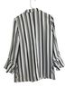 Red Tag 100% Polyester Stripes Black White Blazer Size 10 - photo 2