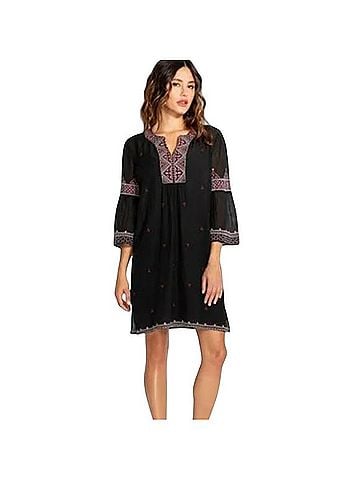 Johnny Was Ava Flare Sleeve Tunic Dress Casual Dress (view 1)