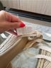 Shein White Tan Sandals Size 7 1/2 - photo 6