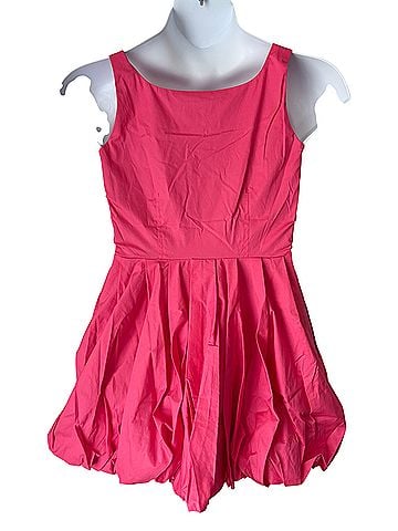 Betsey Johnson Zipper Front Bubble Hem Dress Casual Dress (view 2)