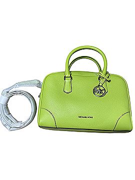 Michael Kors Thompson Duffle Leather Satchel (view 2)