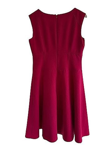 Marc New York Fuchsia Sleeveless Fit-and-Flare Dress Casual Dress (view 2)
