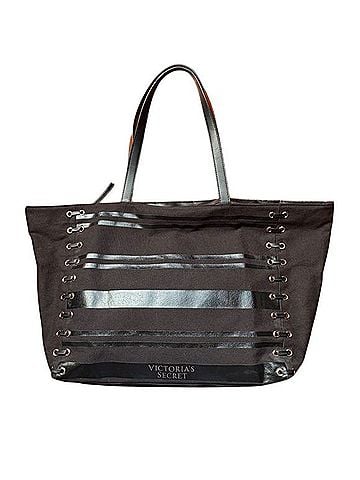 Victoria's Secret Weekender Canvas Tote Bag Tote (view 1)