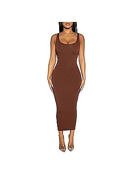 Naked Wardrobe Midi Sculpt Tank Dress Casual Dress (view 1)