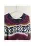 Free People Fair Isle Multi Color Wool Pullover Sweater Size M - photo 7