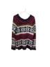 Free People Fair Isle Multi Color Wool Pullover Sweater Size M - photo 2