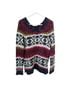 Free People Fair Isle Multi Color Wool Pullover Sweater Size M - photo 1