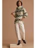 Anthropologie Fair Isle Green Black Tan White Pullover Sweater Size S - photo 4