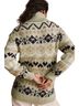 Anthropologie Fair Isle Green Black Tan White Pullover Sweater Size S - photo 2