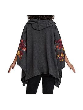 Johnny Was Bohemian Embroidered Hooded Poncho (view 2)