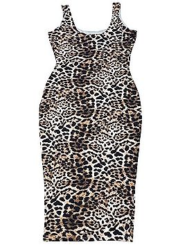 Naked Wardrobe Sculpt Tank Midi Dress Casual Dress (view 2)